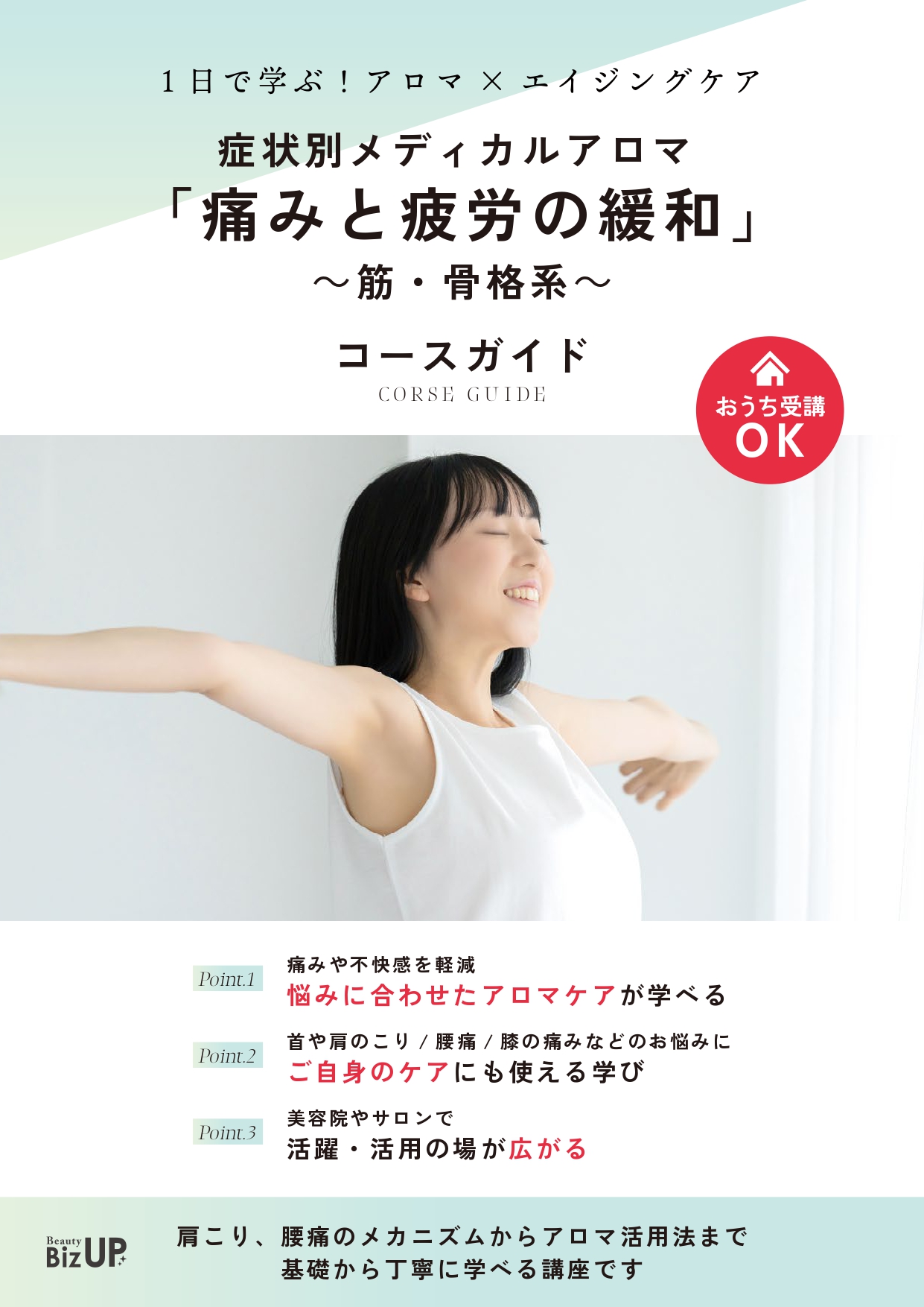 症状別メディカルアロマ 「痛みと疲労の緩和」～筋・骨格系～のイメージ